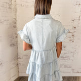 Breezy Days Denim Tiered Dress