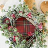 Japanese Pine And Red Berry Candle Ring