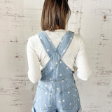 Playdate Polka Dot Denim Overalls