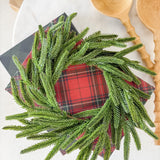 6.5" Pine Candle Ring