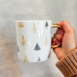 Black And Gold Christmas Mug