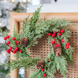 12" Berry Pinecone Wreath