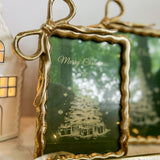 Small Gold Ribbon Photo Frame