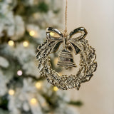 3.5" Gold Wreath Ornament