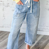 Barrel Cuffed Jeans