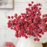 11" Iced Red Berry Bundle x5