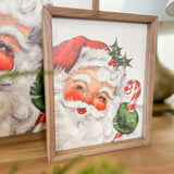 Santa With Candy Cane - 8x10