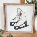 White Ice Skates - 12x12