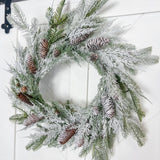 Frosted Mixed Pine Wreath