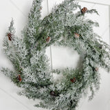 Floral Frosted Wreath