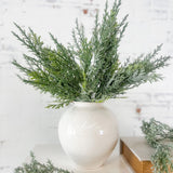 16" Frosted Mixed Greens Bush