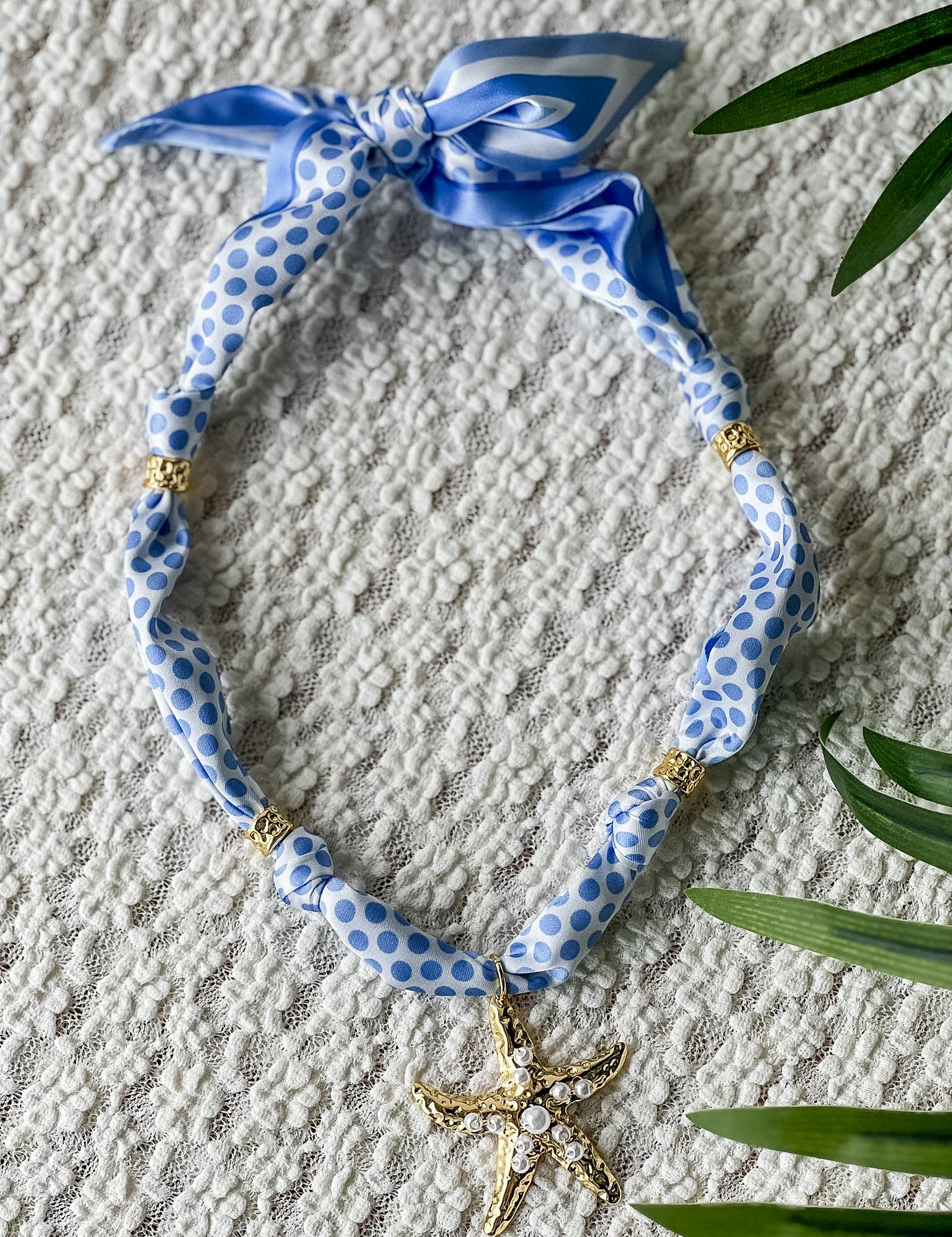 Scarf Tie Charm Necklace
