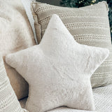 20" White Star Pillow