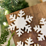 White Enamel Snowflakes