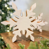 White Enamel Mango Snowflake