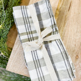 Green Holiday Cotton Napkins