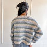 Striped Button Front Knit Cardigan