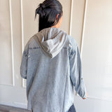Sweatshirt Lined Denim Jacket