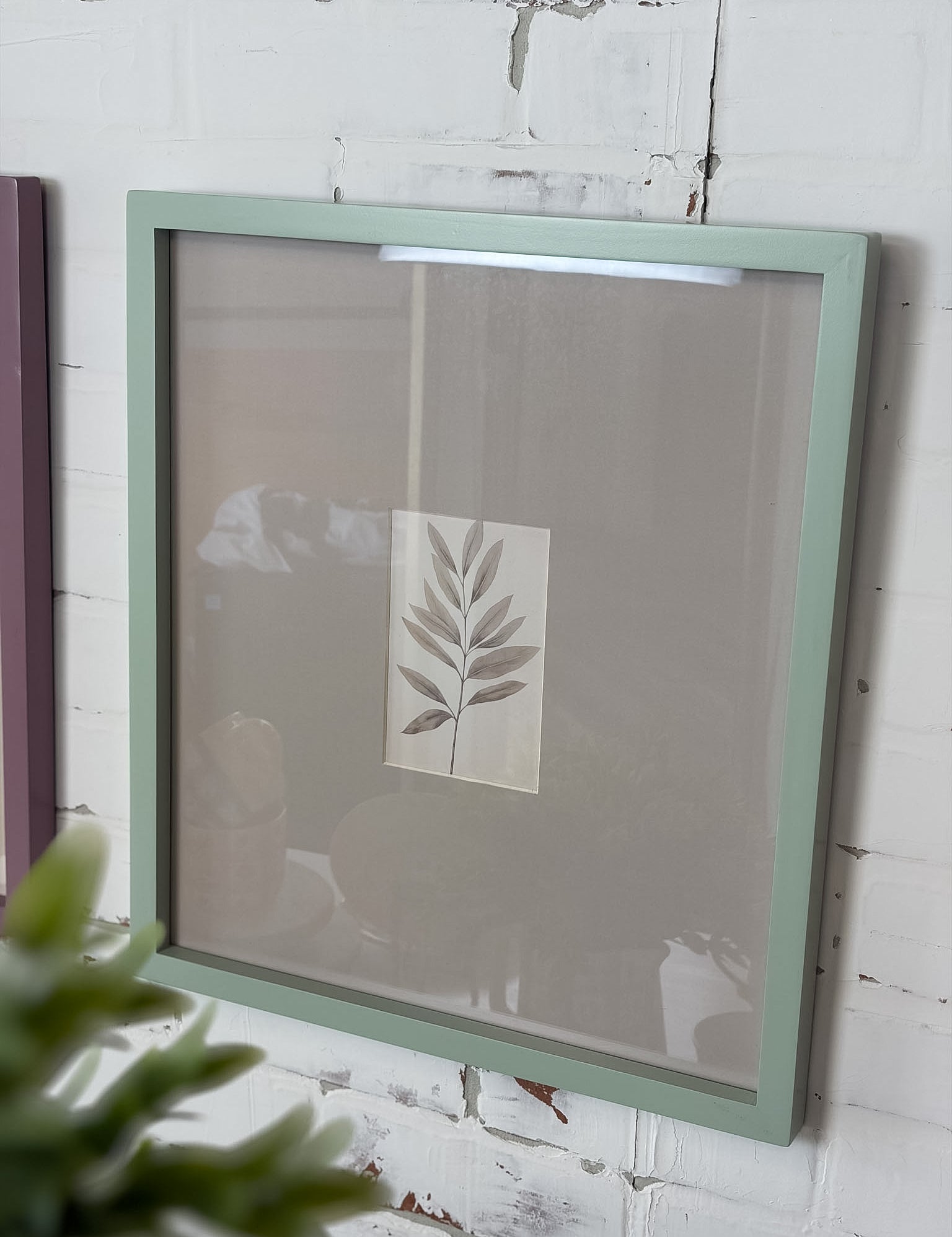 Wood Framed Glass Matte Photo Frame