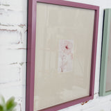 Wood Framed Glass Matte Photo Frame