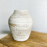 White Terra Cotta Vase