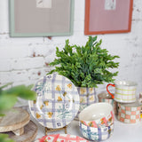 Hand-Painted Stoneware Plate