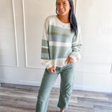 Striped Crew Neck Sweater