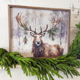 Holiday Caribou | 20x16