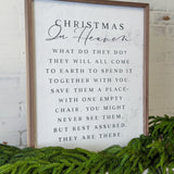 Christmas In Heaven White | 16x20