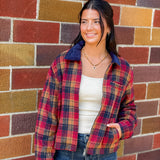 Plaid Zip-Up Jacket