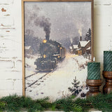Train In Snow | 16x24