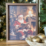 Santa Claus By The Fireplace | 8x10