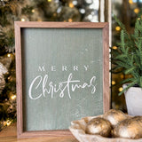 Merry Christmas Fancy Green | 8x10