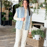 Blue Skies Quilted Cotton Vest