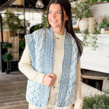 Blue Skies Quilted Cotton Vest