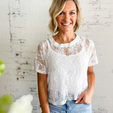 Lightweight Lace Boxy Tee