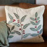 Green Holly Pillow