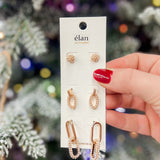 Pearl Trio Set Earrings