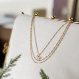 Bow Layered Chain Necklace