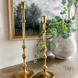 Antique Brass Taper Candle Holder – Small