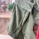 Emerald Velvet Stocking