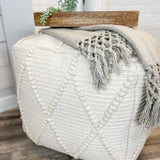 Diamond Pattern Pouf