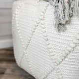 Diamond Pattern Pouf