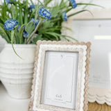 4x6 Wood Scallop Photo Frame