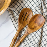 12" Round Wood Spatula Set