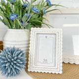 Wood Scallop Photo Frame