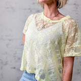 Lightweight Lace Boxy Tee