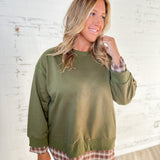 French Knit Sweatshirt Top