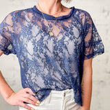 Lightweight Lace Boxy Tee