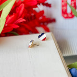 Patriotic Heart Studs